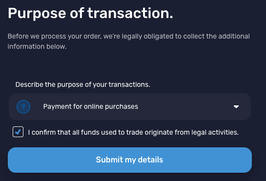 KYC Upload Confirmation