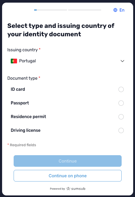 KYC Verification Options