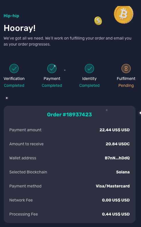 Payment Confirmation